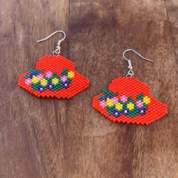 Red Hat Earring 1