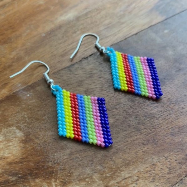 Colourful Flag Earring 1