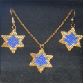 14k Gold Stars Earring and Necklaces Set 2