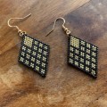 Gold-Black Earring 1