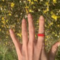 Miyuki Bead Rings Red and Gold 2