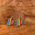 Heart Flag Colour Earring 2