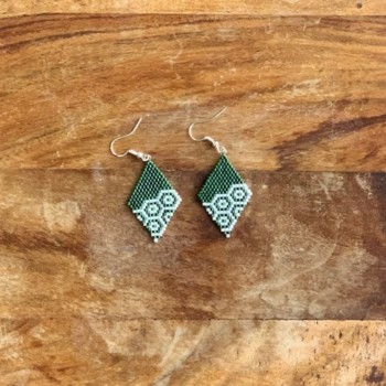 Miyuki Green Earring