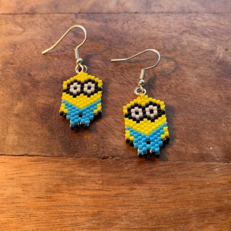 Minion earrings sale